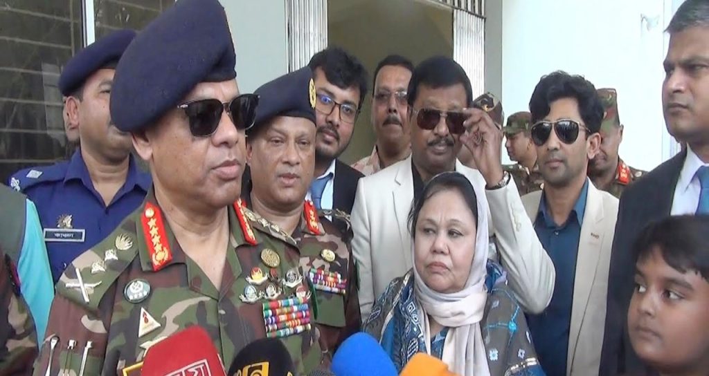 মানুষের জন্য কাজ করতে পারা সৌভাগ্যের বিষয়: সেনাপ্রধান