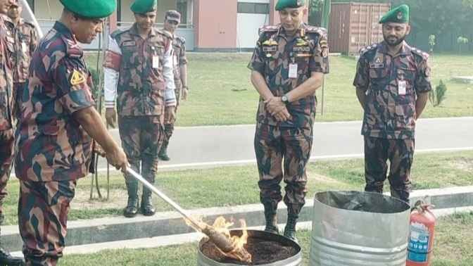 চাঁপাইনবাবগঞ্জে ৯ কোটি টাকার মাদকদ্রব্য ধ্বংস করল বিজিবি