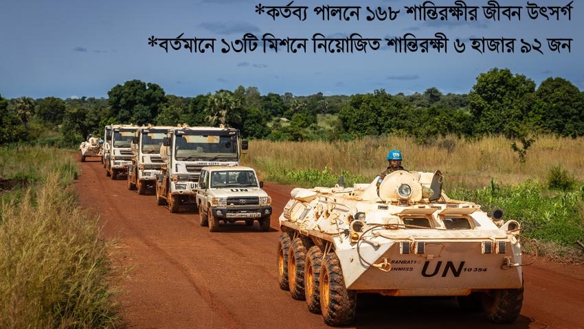 বিশ্ব শান্তিরক্ষায় রোল মডেল বাংলাদেশের শান্তিরক্ষীরা