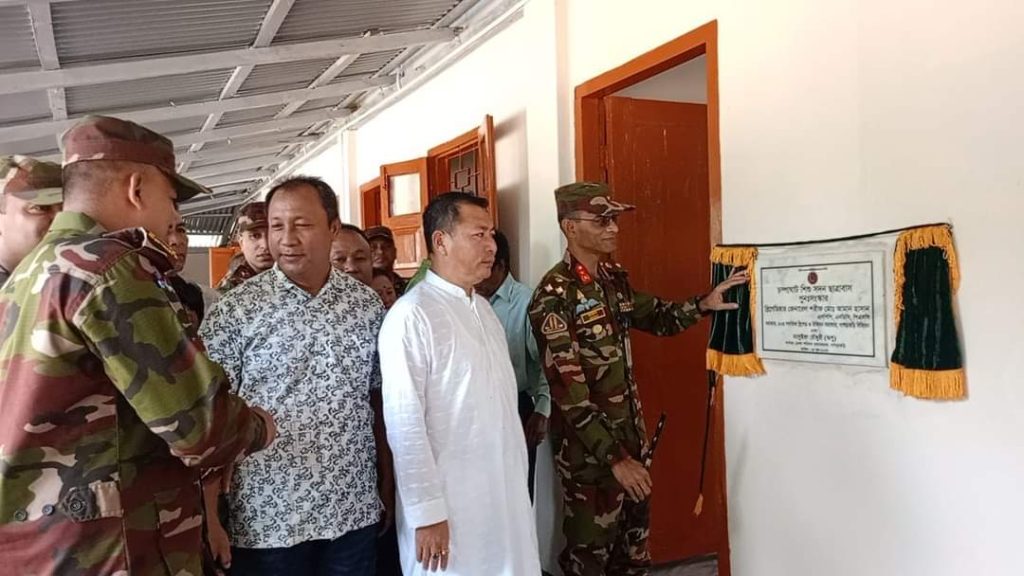 খাগড়াছড়িতে সেনাবাহিনীর সহায়তায় পুনঃসংস্কার হচ্ছে চম্পাঘাট শিশু সদন