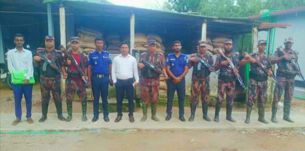 জাফলংয়ে যৌথ বাহিনীর অভিযানে ২৫৪ বস্তা ভারতীয় চিনি উদ্ধার