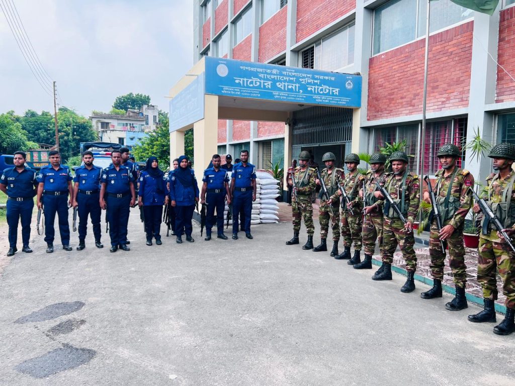 ছাত্র আন্দোলনে সেনাবাহিনীর হস্তক্ষেপে সুরক্ষিত ছিল নাটোরের সব থানাসহ গুরুত্বপূর্ণ স্থাপনা
