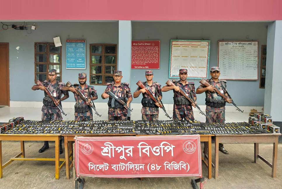 সীমান্তে বিজিবির অভিযানে ১৬টি ভারতীয় মহিষসহ চোরাচালান জব্দ