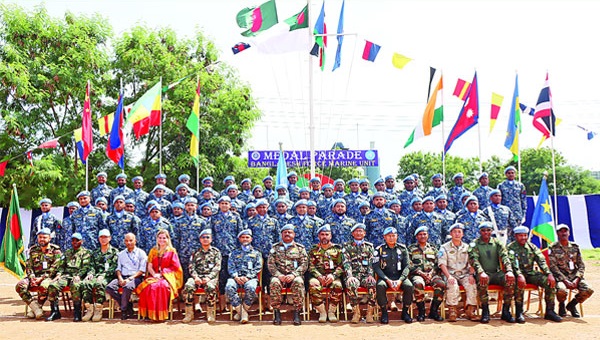 দক্ষিণ সুদানে জাতিসংঘ শান্তিরক্ষা পদক পেলেন ২০০ জন বাংলাদেশী শান্তিরক্ষী