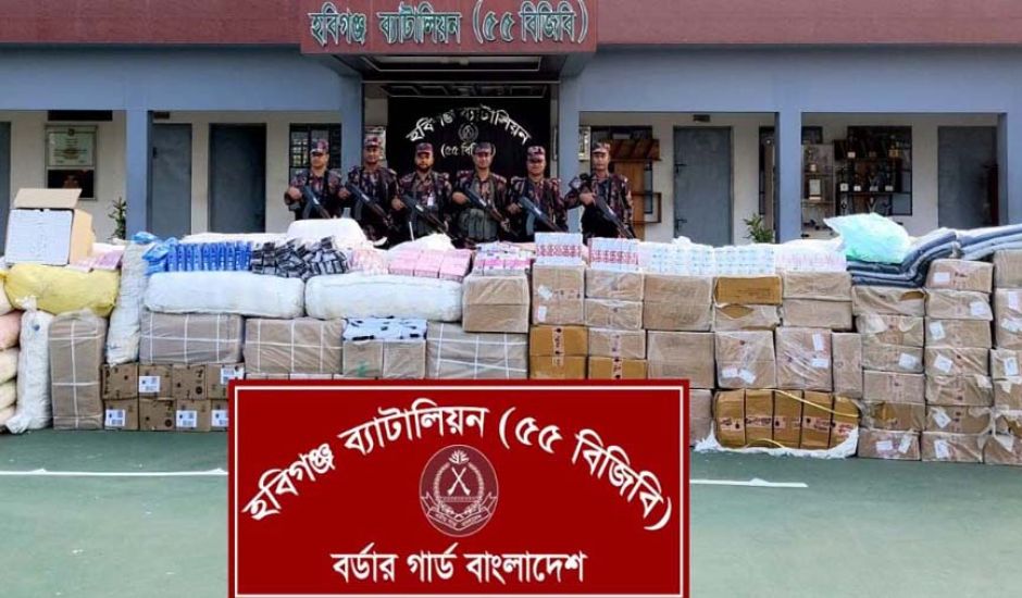 মহাসড়ক থেকে পৌনে ৩ কোটি টাকার ভারতীয় পণ্য জব্দ করলো বিজিবি