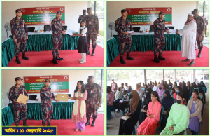 নাইক্ষ্যংছড়িতে বিজিবির মানবিক সহায়তা ও কম্পিউটার কোর্সের সনদপত্র বিতরণ