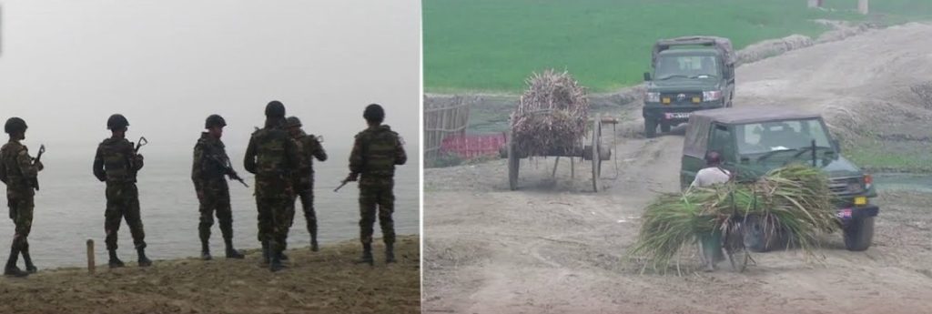 সেনাবাহিনীর নিয়মিত টহল: ১৫ বছর পর নির্বিঘ্নে নিজ জমি চাষ করতে পারছেন চরের কৃষকরা