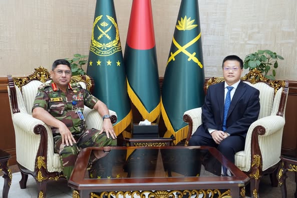 সেনাপ্রধানের সাথে চীনের রাষ্ট্রদূতের সৌজন্য সাক্ষাৎ