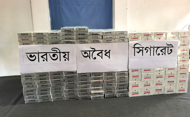 মাটিরাঙ্গায় সেনা অভিযান: ৪ লক্ষ টাকার বিদেশি সিগারেট জব্দ