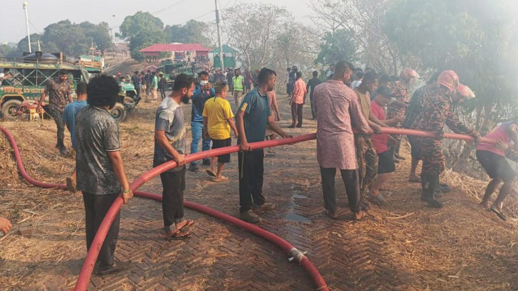 সাজেকে আগুনে পুড়ে জুমচাষির মৃত্যু