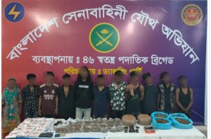 দেশজুড়ে যৌথ অভিযানে ৬০৮ অপরাধী গ্রেফতার: আইনশৃঙ্খলা রক্ষায় সেনাবাহিনীর দৃঢ় অবস্থান