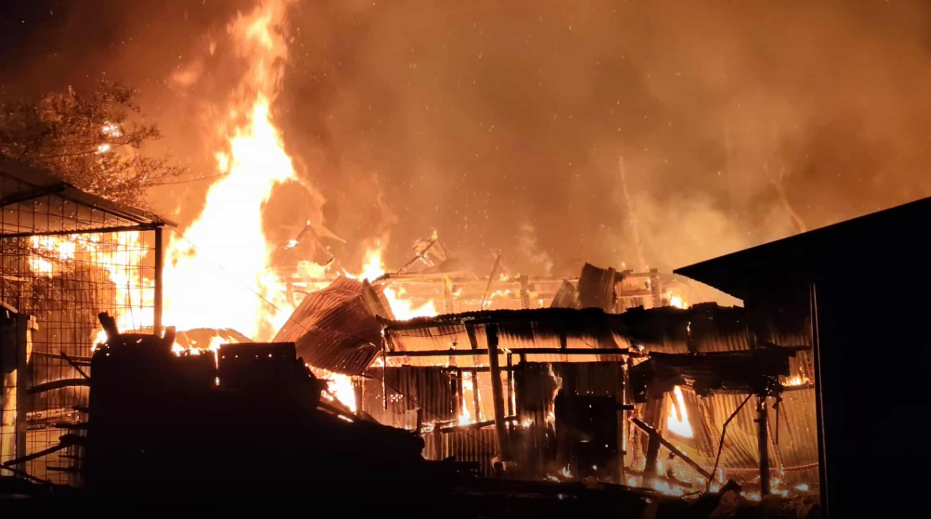 বাঘাইছড়িতে ভয়াবহ অগ্নিকাণ্ডে ৩০টি দোকান ছাই, ক্ষতি দেড় কোটি টাকা