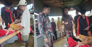 সাজেকে বজ্রপাতে আহত বিধবা নারীর চিকিৎসায় মানবিক সাড়া বিজিবির