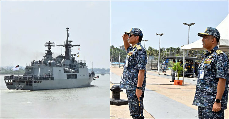 আন্তর্জাতিক মেরিটাইম প্রদর্শনীতে অংশ নিচ্ছে নৌবাহিনীর জাহাজ