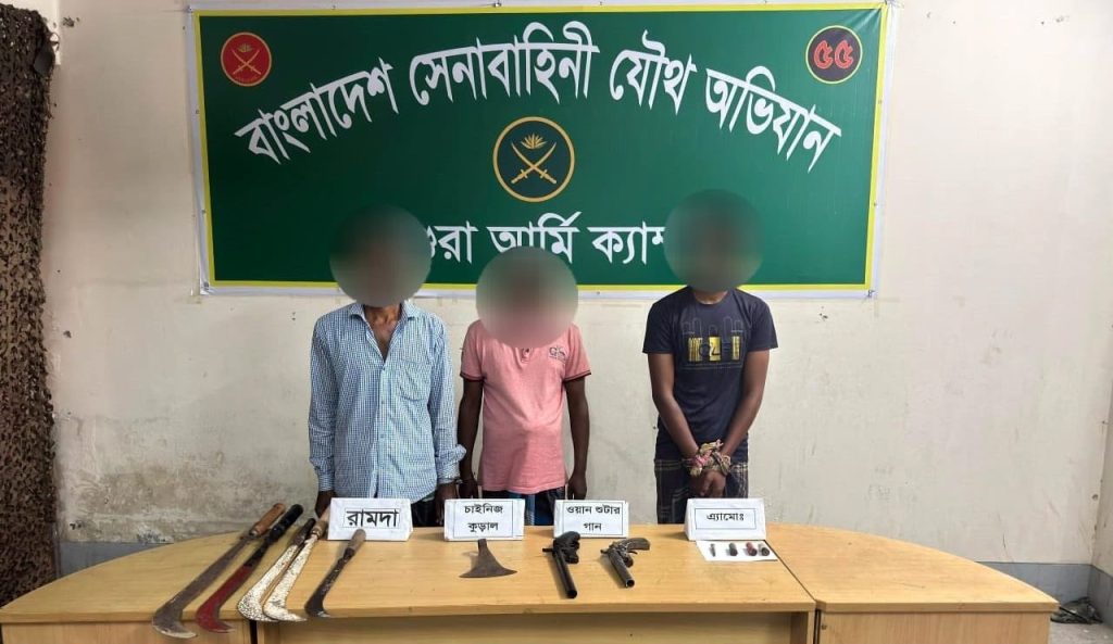 সেনাবাহিনীর দেশব্যাপী যৌথ অভিযান: এক সপ্তাহে গ্রেফতার ৩৮৪ অপরাধী