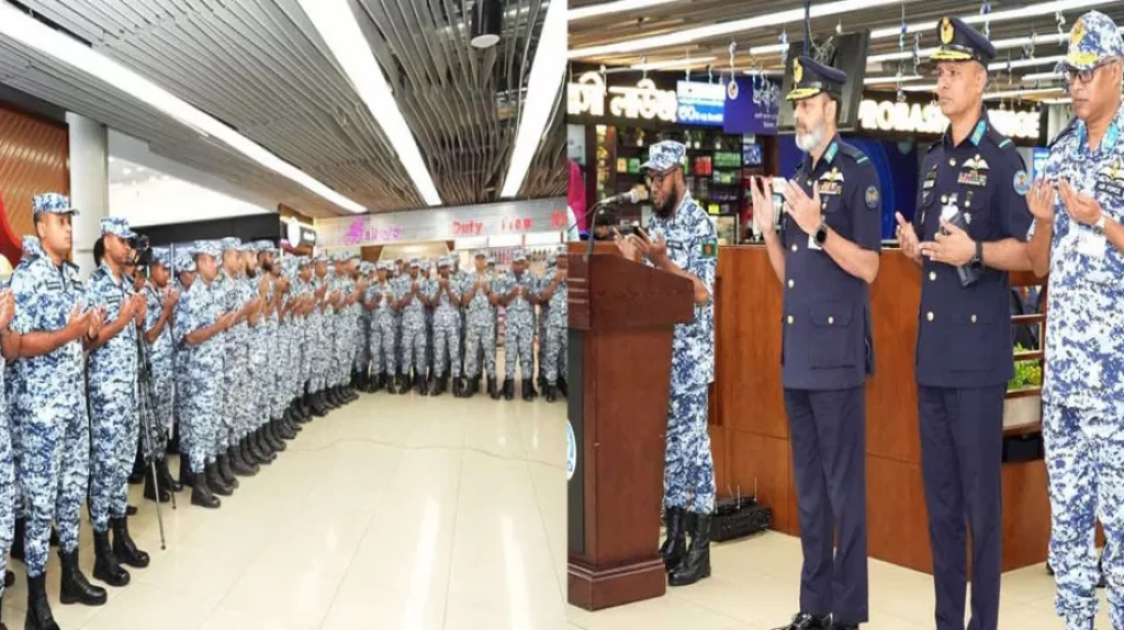মধ্য আফ্রিকান রিপাবলিকে বিমান বাহিনীর শান্তিরক্ষা কন্টিনজেন্ট প্রতিস্থাপন
