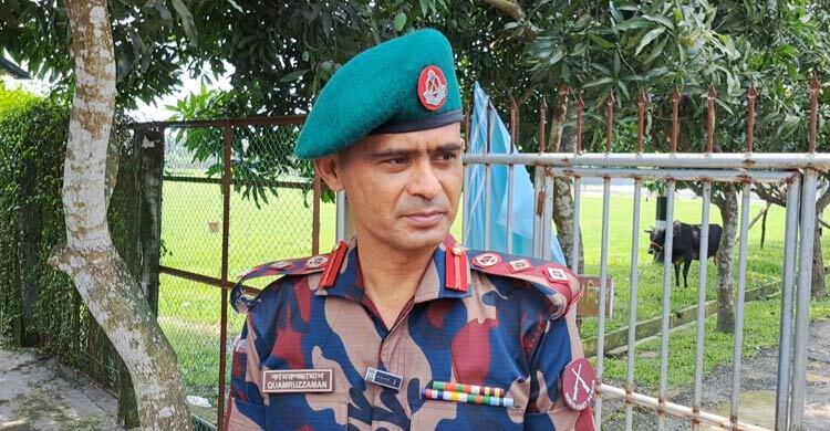 নেত্রকোনা সীমান্তে পুশ ইন, গরু ও চামড়া পাচার রোধে কঠোর অবস্থানে বিজিবি