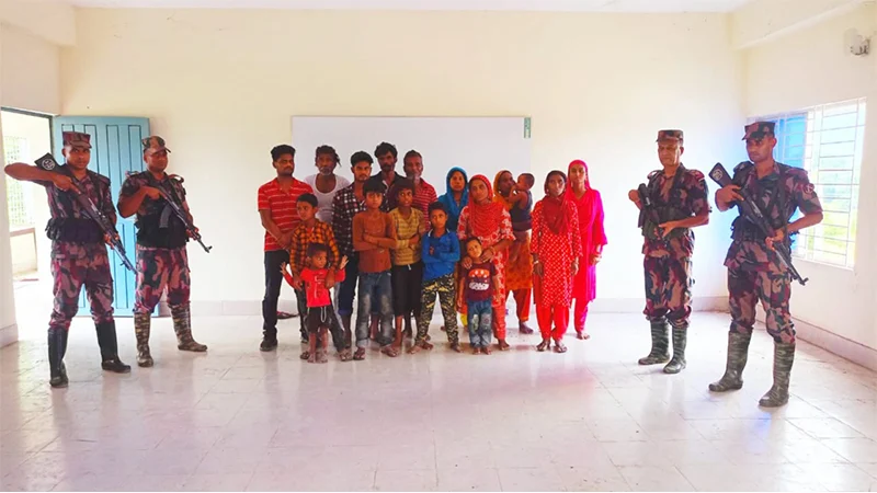সিলেট সীমান্তে ১৪ রোহিঙ্গাকে ঠেলে পাঠাল বিএসএফ