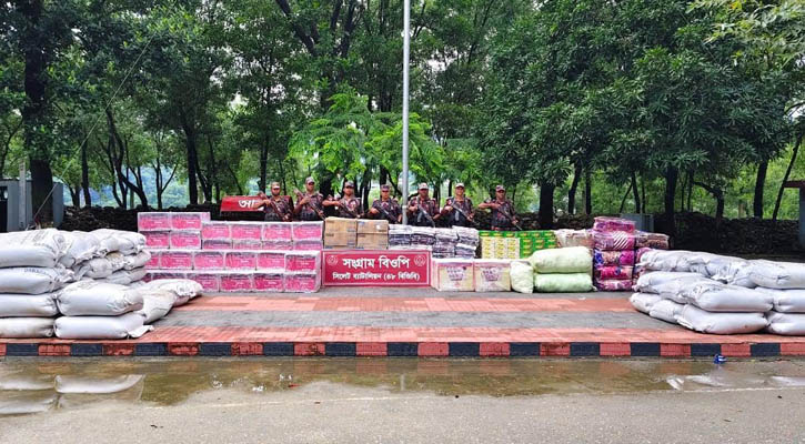 সিলেটে সীমান্তে পৌনে ৩ কোটি টাকার ভারতীয় চোরাই পণ্য আটক