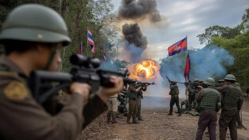 থাইল্যান্ড-কম্বোডিয়া তীব্র যুদ্ধের দ্বিতীয় দিনে নিহত অন্তত ১৬