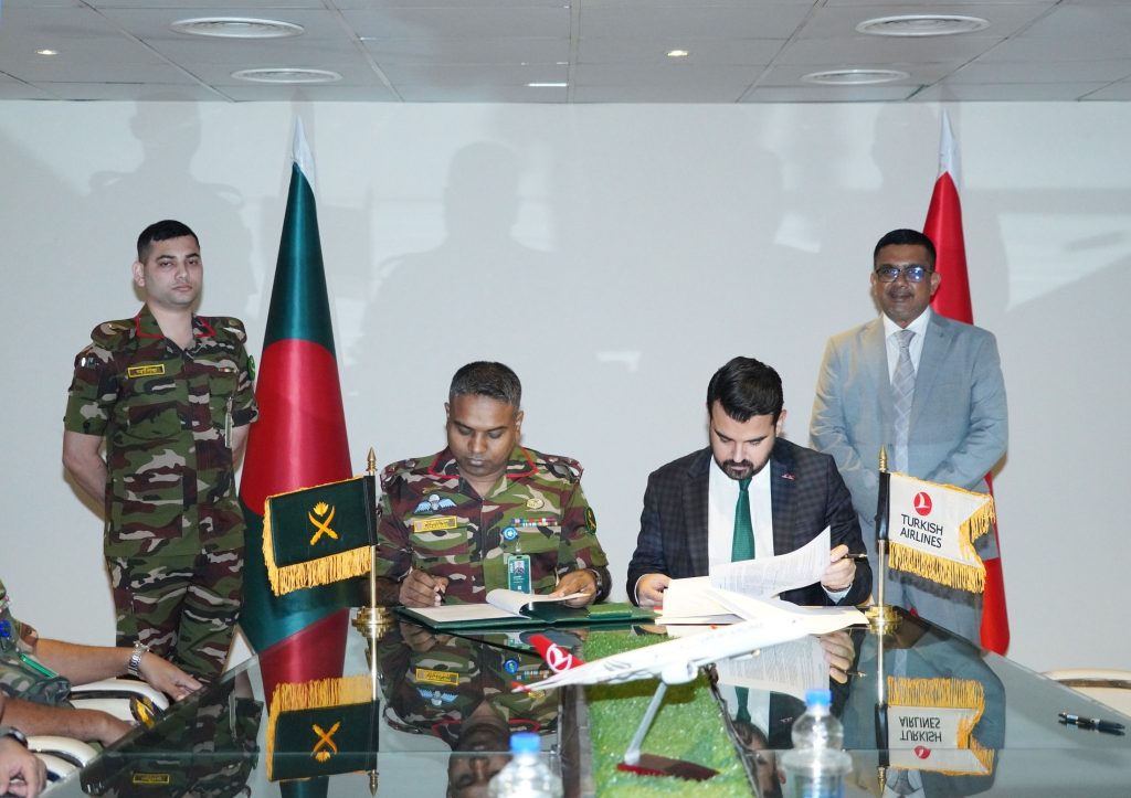 সেনাবাহিনী ও টার্কিশ এয়ারলাইন্সের মধ্যে চুক্তি: আন্তর্জাতিক ভ্রমণে ব্যয় সাশ্রয়ে নতুন দিগন্ত
