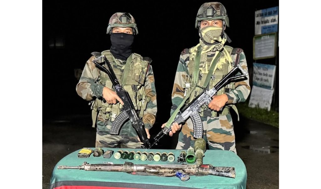 মিজোরামে আসাম রাইফেলসের অভিযানে বিপুল অস্ত্র উদ্ধার