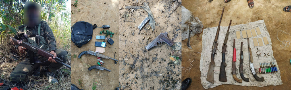 খাগড়াছড়িতে সেনা অভিযানে সন্ত্রাসী আটক, অস্ত্র-গোলাবারুদ উদ্ধার