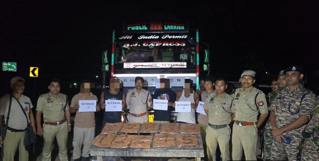আসামে ১১ কোটি টাকার মাদক জব্দ, গ্রেপ্তার ২ পাচারকারী