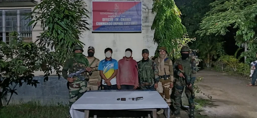 মণিপুরের ইম্ফালে সন্ত্রাসবাদ ও অস্ত্র চোরাচালানবিরোধী অভিযানে চারজন গ্রেপ্তার