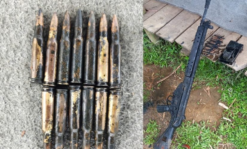 বান্দরবানের নাইক্ষ্যংছড়ি সীমান্তে খাল থেকে অস্ত্র ও গুলি উদ্ধার