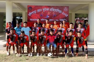 বান্দরবানের থানচিতে উৎসবমুখর পরিবেশে বলিপাড়া জোন কাপ ফুটবলের ফাইনাল অনুষ্ঠিত