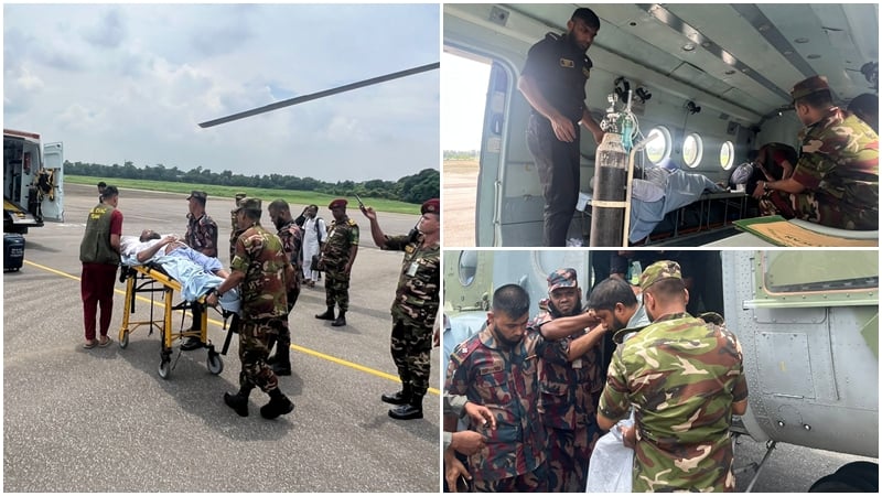 সীমান্তে বন্যহাতির চিকিৎসা দিতে গিয়ে গুরুতর আহত ২ চিকিৎসককে আনা হল ঢাকায়