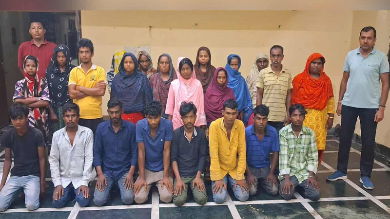 ৮ বছর ধরে অবৈধভাবে বসবাসের অভিযোগ, ভারতে গ্রেপ্তার ২৫ ‘বাংলাদেশি’