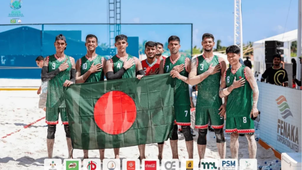 কমনওয়েলথ বিচ হ্যান্ডবল চ্যাম্পিয়নশিপে ভারতকে হারিয়ে বাংলাদেশ দলের জয়