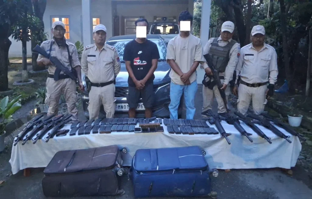 মণিপুরে ‘আরামবাই তেংগোল’ গ্রুপের দুই সদস্য গ্রেপ্তার, বিদেশি অস্ত্র উদ্ধার