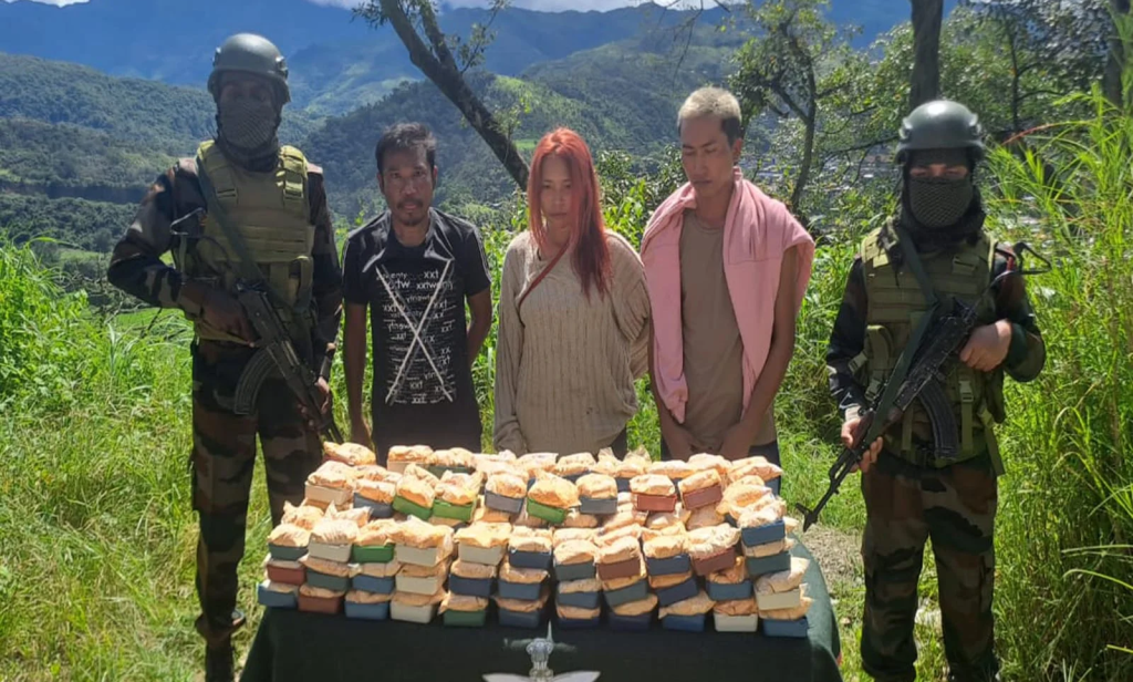 মিজোরামে আসাম রাইফেলসের অভিযানে কোটি টাকার হেরোইন উদ্ধার