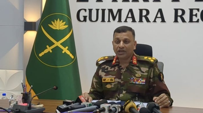 পাহাড়ে শান্তি-শৃঙ্খলা রক্ষায় সব ধরণের সমস্যা মোকাবেলায় আমরা প্রস্তুত আছি: গুইমারা রিজিয়ন কমান্ডার