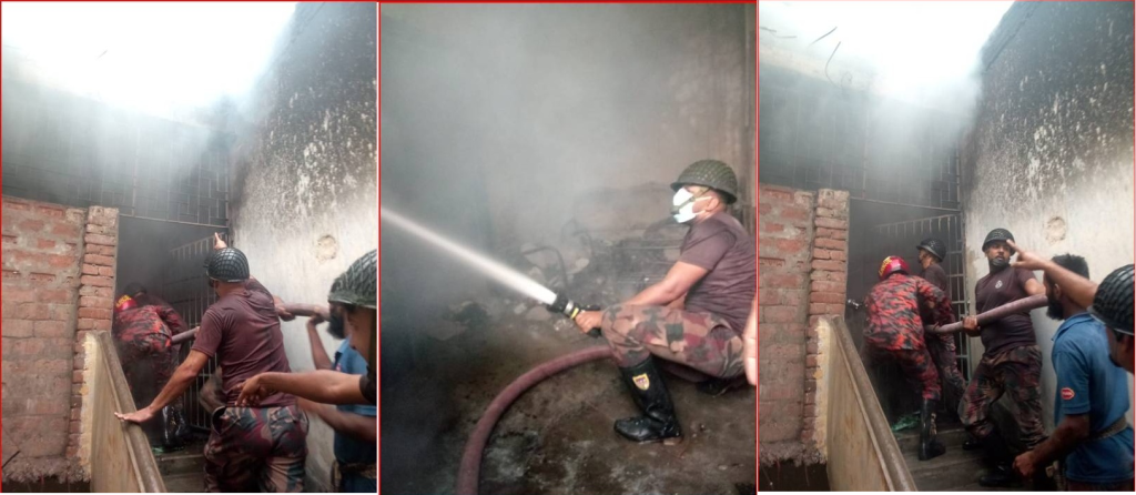 রাজশাহীতে আবাসিক ভবনে আগুন নিয়ন্ত্রণে বিজিবির দ্রুত তৎপরতা