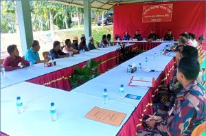 সুষ্ঠু ও শান্তিপূর্ণভাবে দুর্গাপূজা সম্পন্ন করতে রামগড়ে বিজিবির নিরাপত্তা ও মতবিনিময় সভা অনুষ্ঠিত