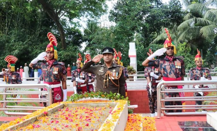 বীরশ্রেষ্ঠ নূর মোহাম্মদ শেখ এর ৫৪তম শাহাদাত বার্ষিকী পালন করল বিজিবি