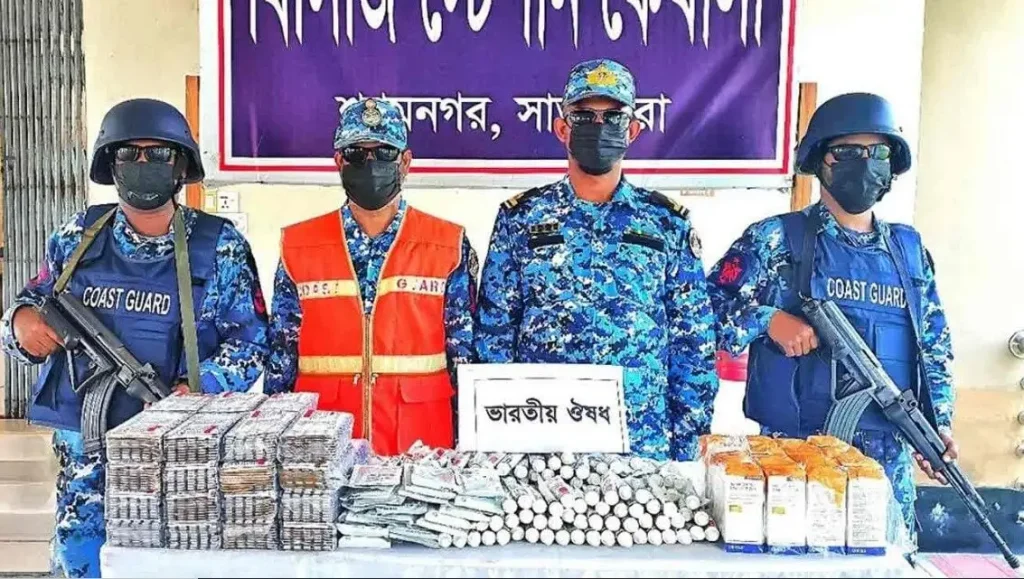 কোস্টগার্ডের অভিযানে সাতক্ষীরায় ১ কোটি ২০ লাখ টাকার ভারতীয় ওষুধ জব্দ