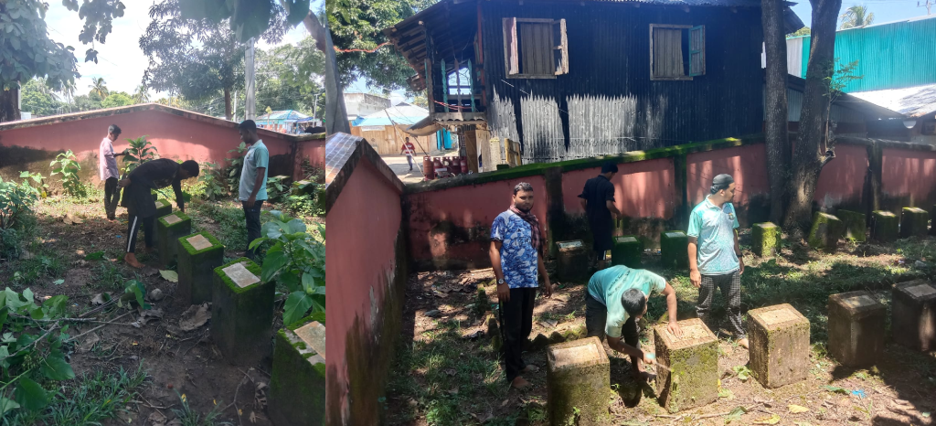 লংগদুতে ৩৫ কাঠুরিয়ার গণকবর পরিষ্কার করলো পিসিসিপি