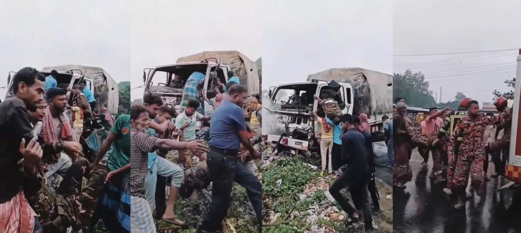 বগুড়ায় ট্রাক দুর্ঘটনায় ১৩ সেনা সদস্য আহত, দ্রুত উদ্ধার কাজে সহযোগিতায় কৃতজ্ঞতা সেনাবাহিনীর