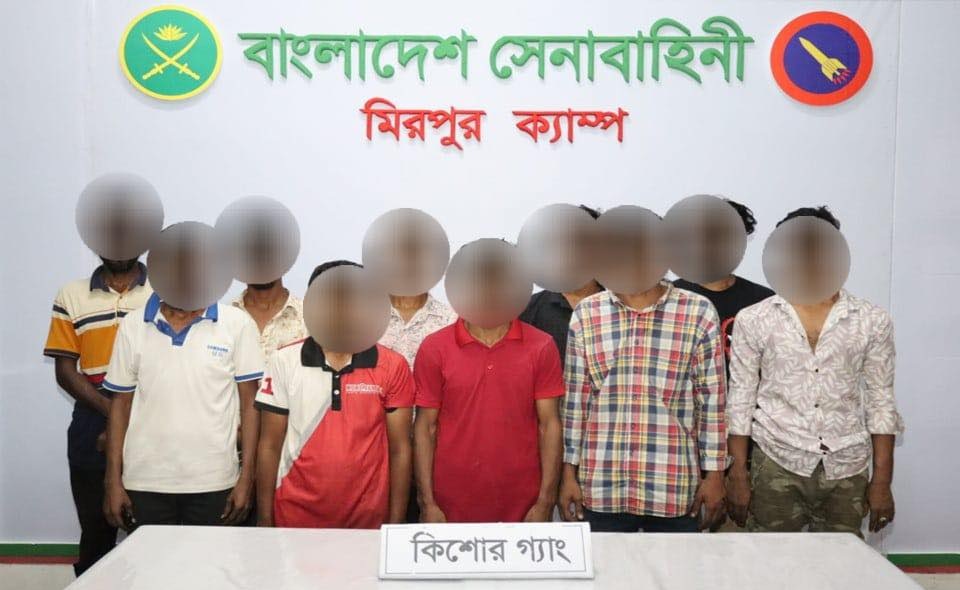 সপ্তাহগুড়ে সেনাবাহিনীর নেতৃত্বে দেশব্যাপী যৌথ বাহিনীর অভিযানে ২২৪ জন গ্রেফতার