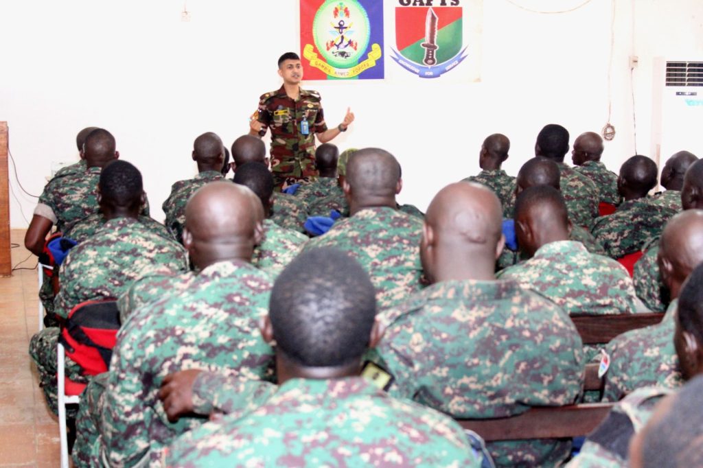 বাংলাদেশ সেনাবাহিনী কর্তৃক গাম্বিয়া সশস্ত্র বাহিনীকে শান্তিরক্ষা বিষয়ক প্রশিক্ষণ প্রদান