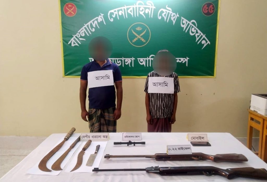 সারাদেশে যৌথ অভিযানে আটক ১৪৯: অস্ত্র, বিস্ফোরক ও মাদক উদ্ধার