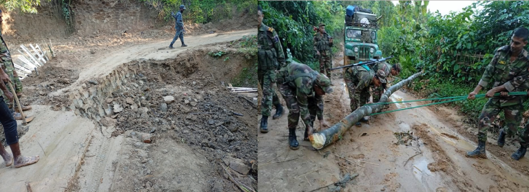 লক্ষীছড়িতে সড়ক অবরোধর মাধ্যমে নিরাপত্তা বাহিনীর টহল কার্যক্রম ব্যাহত করার চেষ্টা ইউপিডিএফের