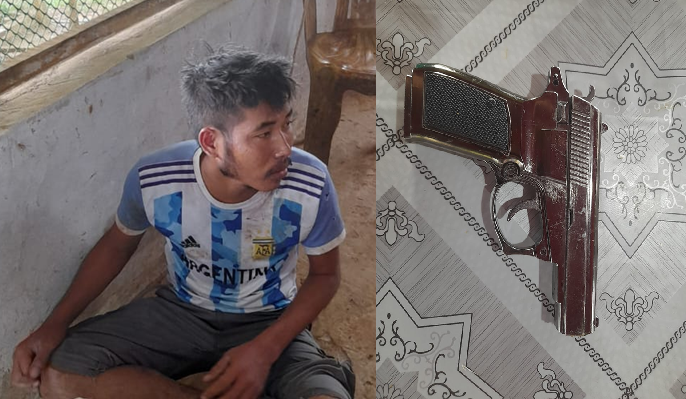 থানচিতে চাঁদাবাজির সময় সেনাবাহিনীর হাতে জেএসএস সন্ত্রাসী আটক