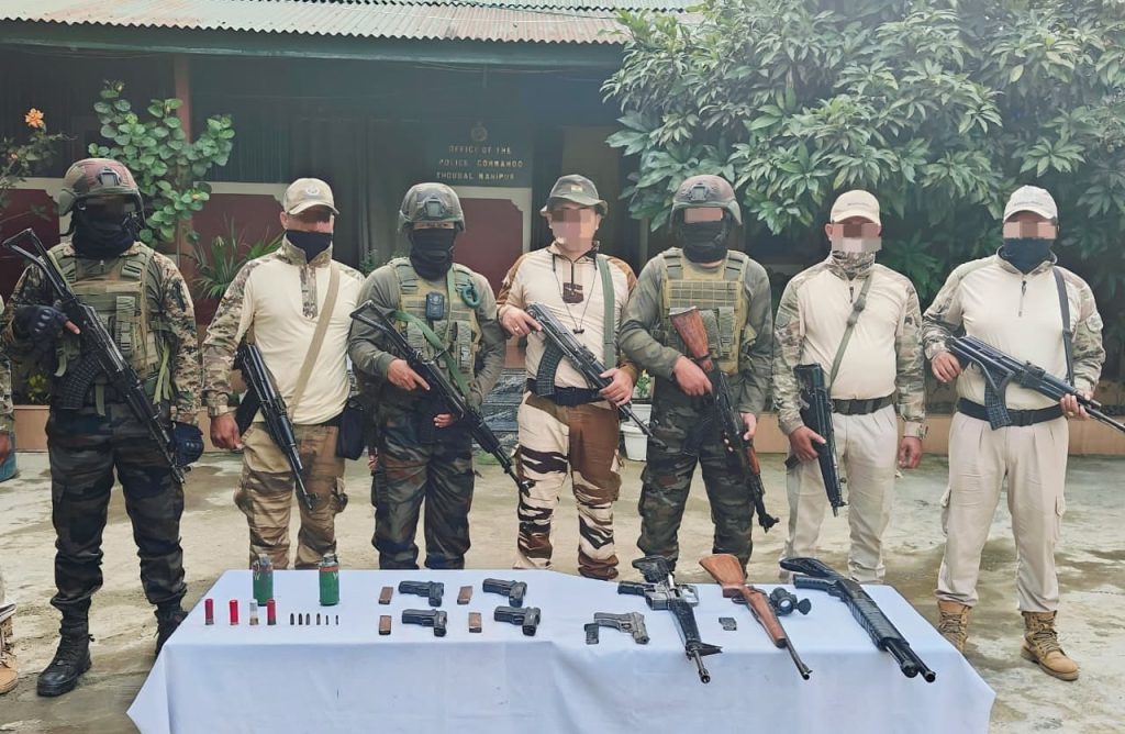 মণিপুরে বিপুল পরিমাণ অস্ত্র-গোলাবারুদ উদ্ধার করল আসাম রাইফেলস
