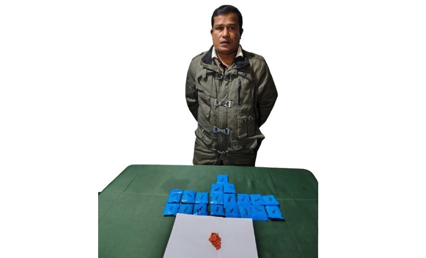 বান্দরবানে আলীকদমে যৌথ অভিযানে ৪ হাজার ইয়াবাসহ মাদক ব্যবসায়ী আটক